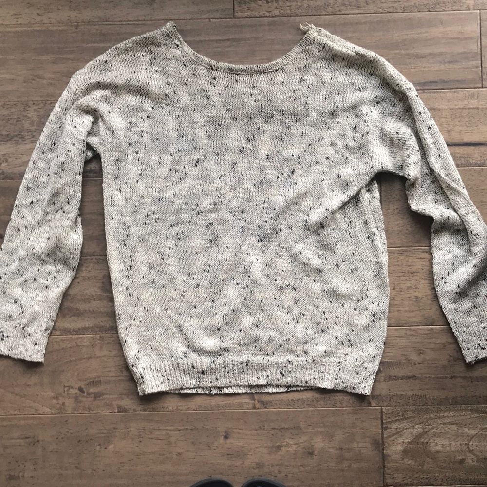 Open back sweater
